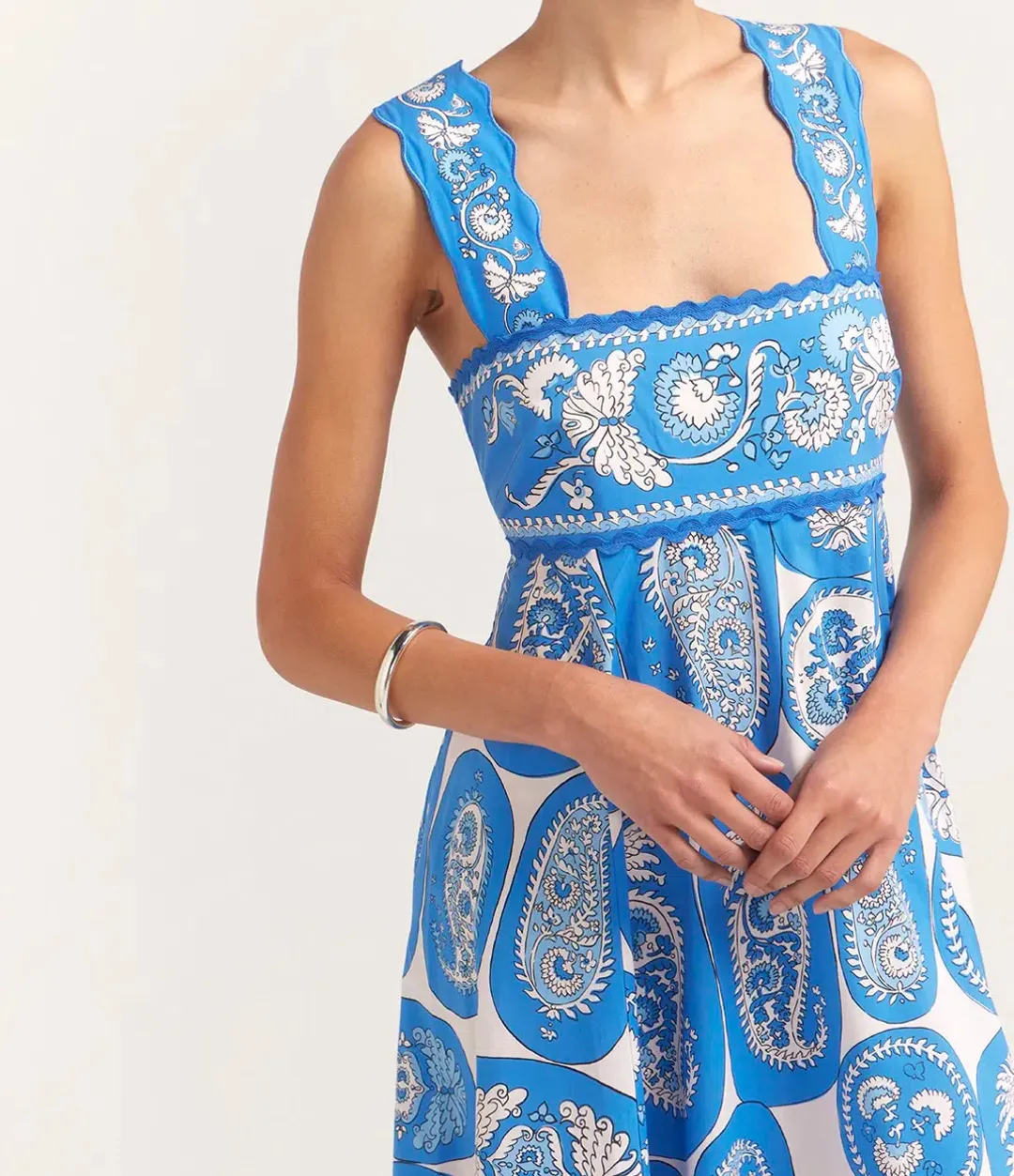 Alemais Dianna Summer Dress Blue Size 8 for rent on The Volte - main image