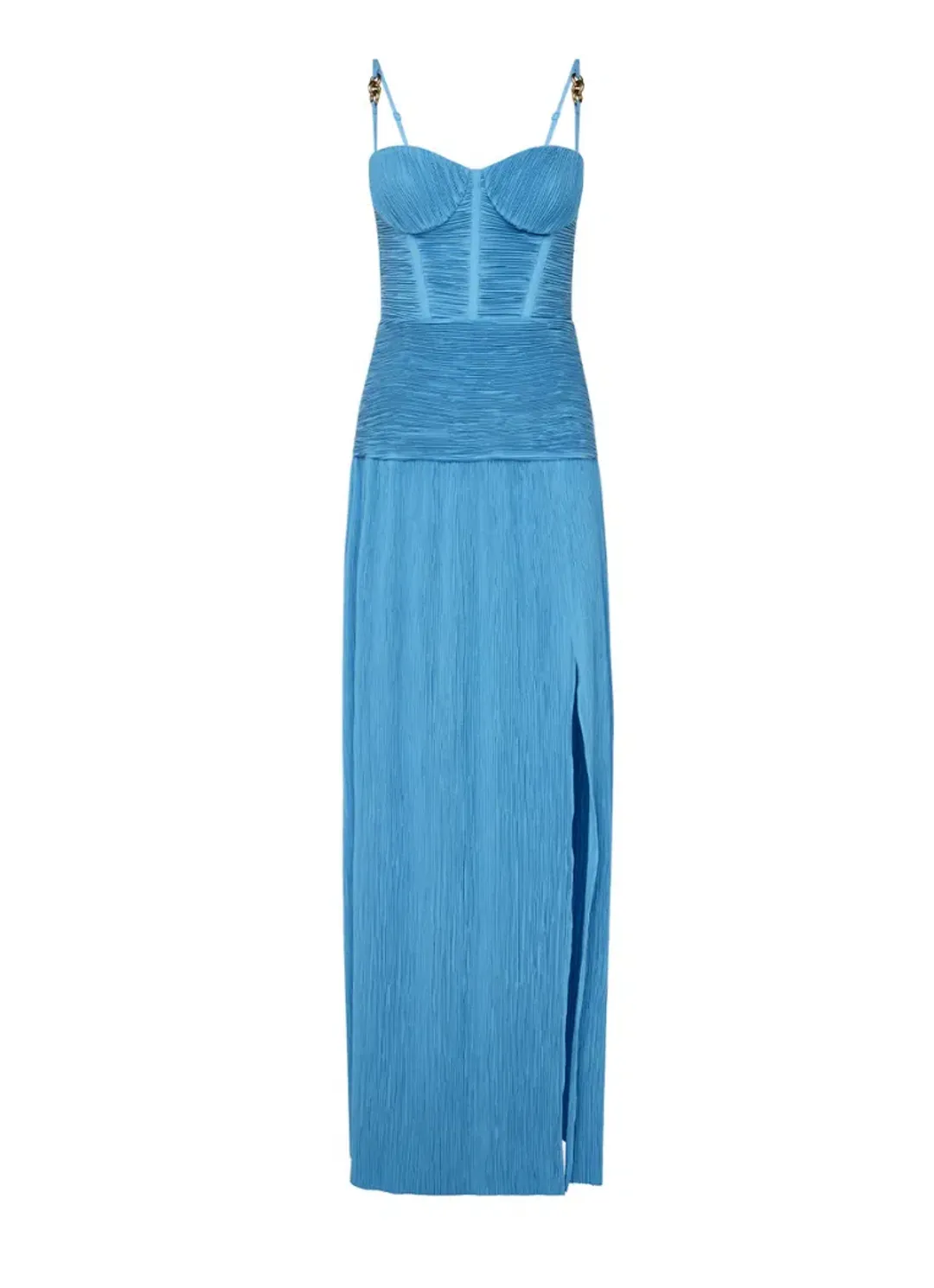 Manning Cartell Double Time Pleat Dress Cerulean Blue Size 10 for rent on The Volte - main image