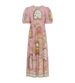 Alémais Monte Midi Dress Pink  Size 16 for rent on The Volte - image 3