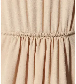 Chloe Crêpe Mini Dress in Beige Size AU 8 for rent on The Volte - image 3