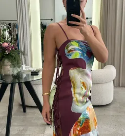 Alemais Jedda Side Tie Maxi Dress Multi Size 6  for rent on The Volte - image 4