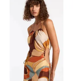 Sir the Label Vista Halter Midi Dress in Vista Print Size 10 for rent on The Volte - image 2