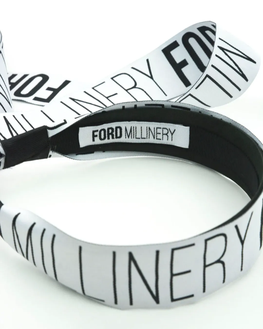 Miss Ford Millinery Black and White Headpiece for rent on The Volte - main image