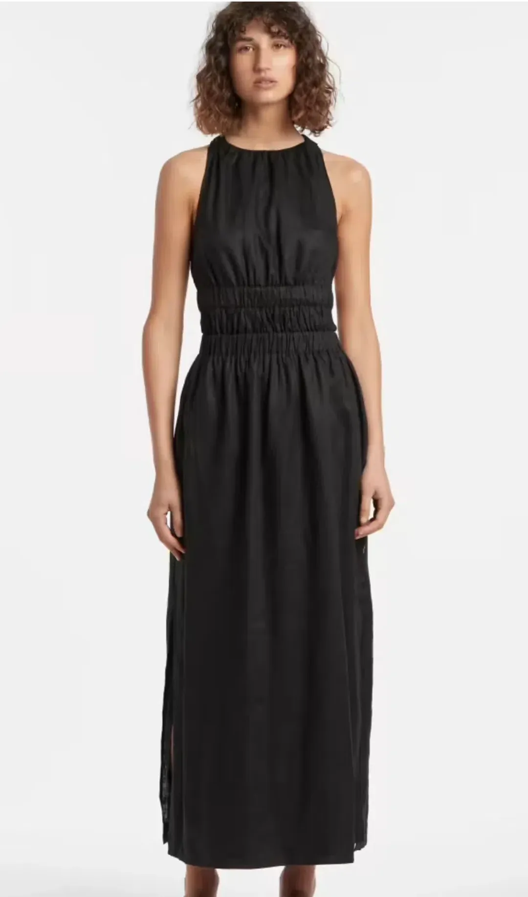 Sir The Label Franc Cross Back Gown Black Size 1 / AU 8 for rent on The Volte - main image