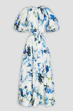 Aje Capucine Floral Print Linen Blend Midi Dress, Size XXS. for rent on The Volte - image 3