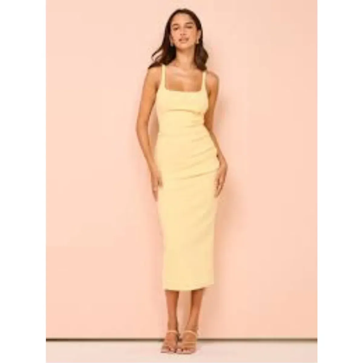 Bec + Bridge Light Yellow Dress for rent on The Volte - main image