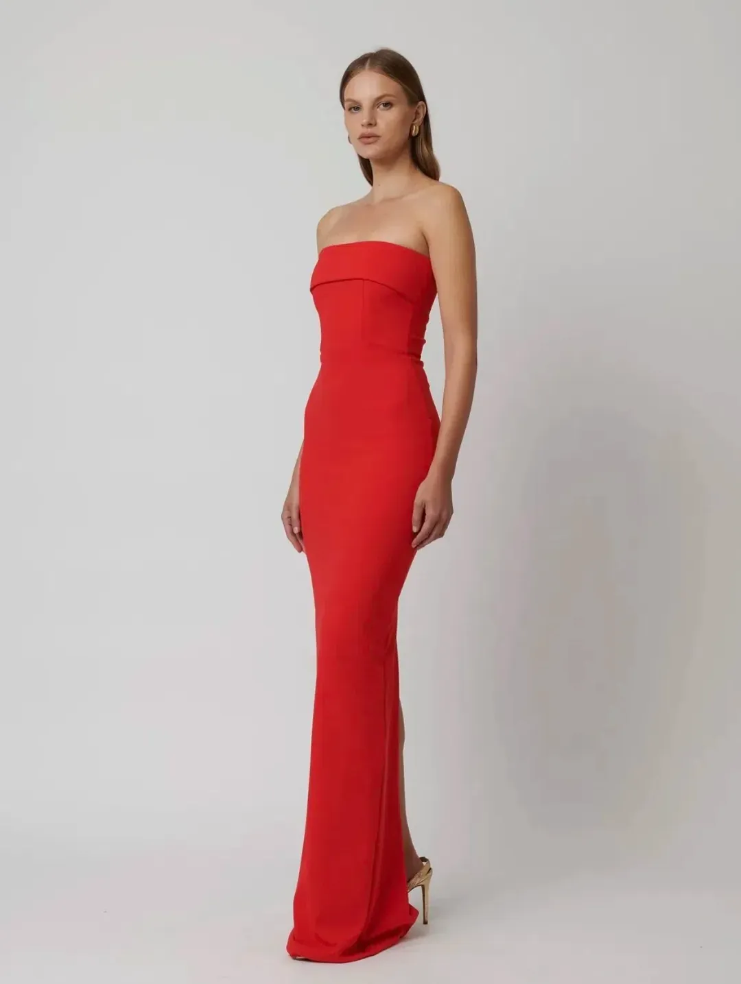 Effie Kats Monroe Gown Cherry Red Size XS / AU 6 for rent on The Volte - main image