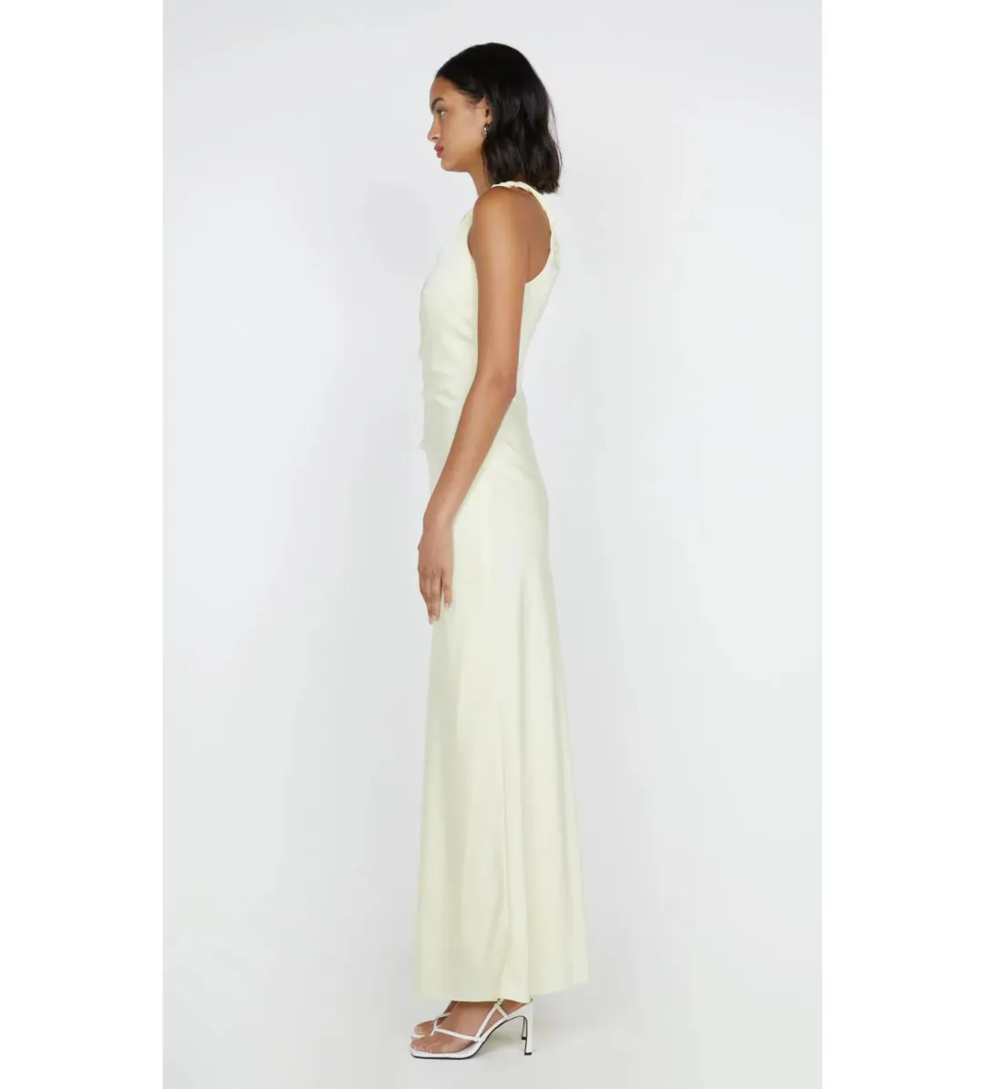 Bec & Bridge Lunetta Asym Dress Ice Yellow Size AU 12 for rent on The Volte - main image
