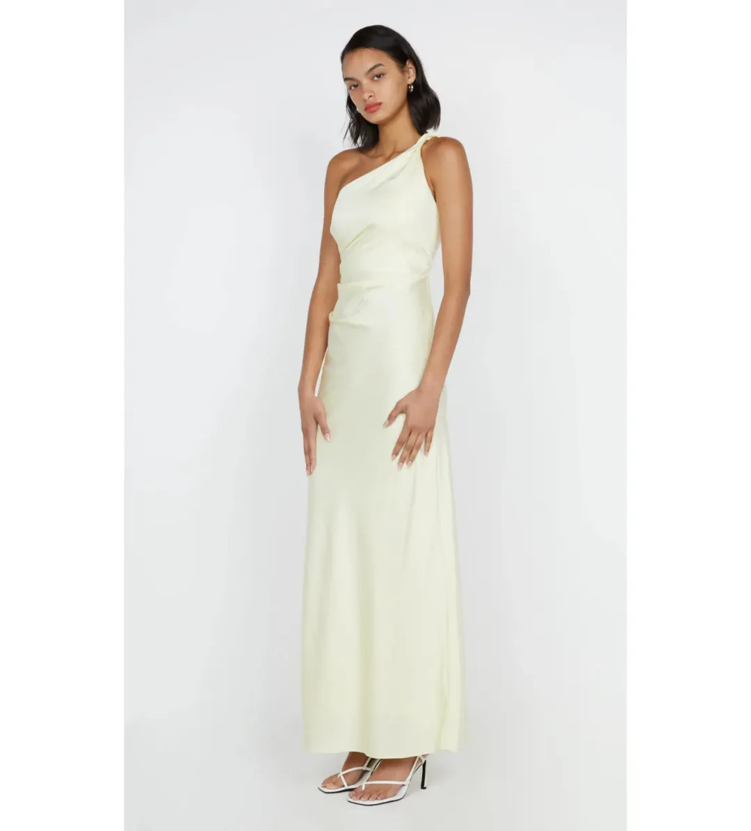 Bec & Bridge Lunetta Asym Dress Ice Yellow Size AU 12 for rent on The Volte - main image