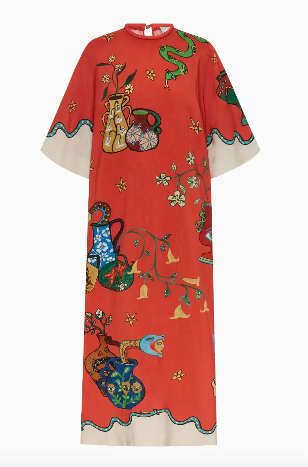 Alémais Rose Tee Midi Dress Red Size AU 16 for rent on The Volte - main image