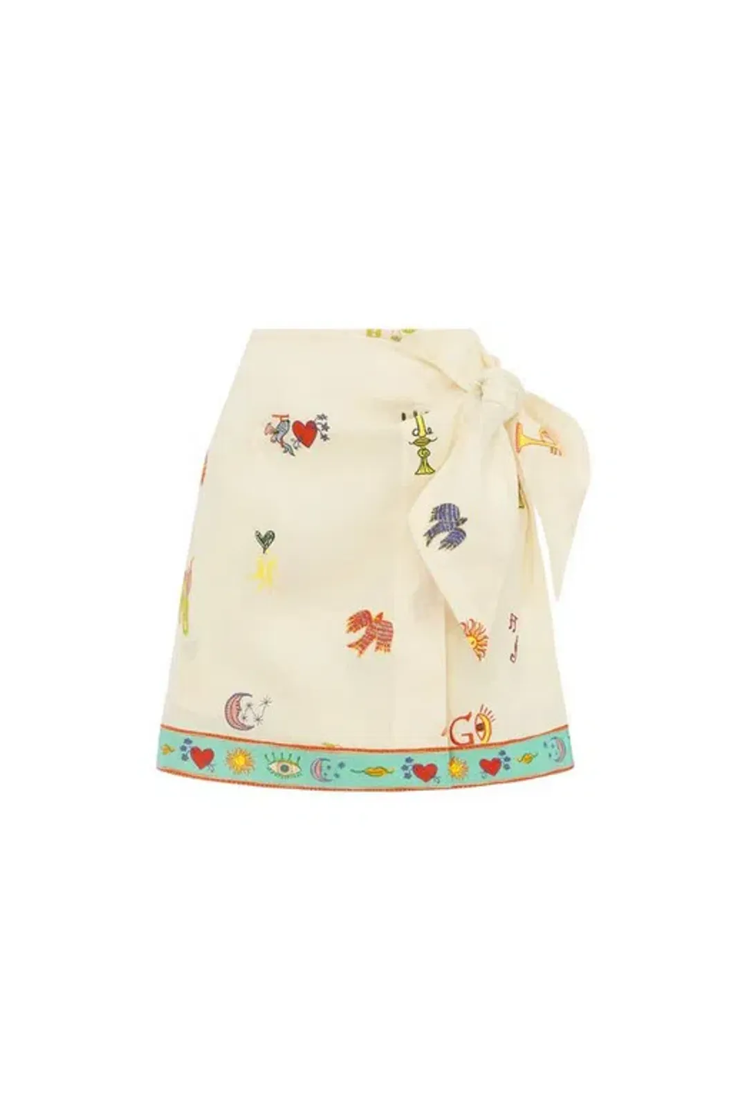 Alémais Holiday Go-to Embroidered Shirt and Skirt Print Size AU 14 for rent on The Volte - main image