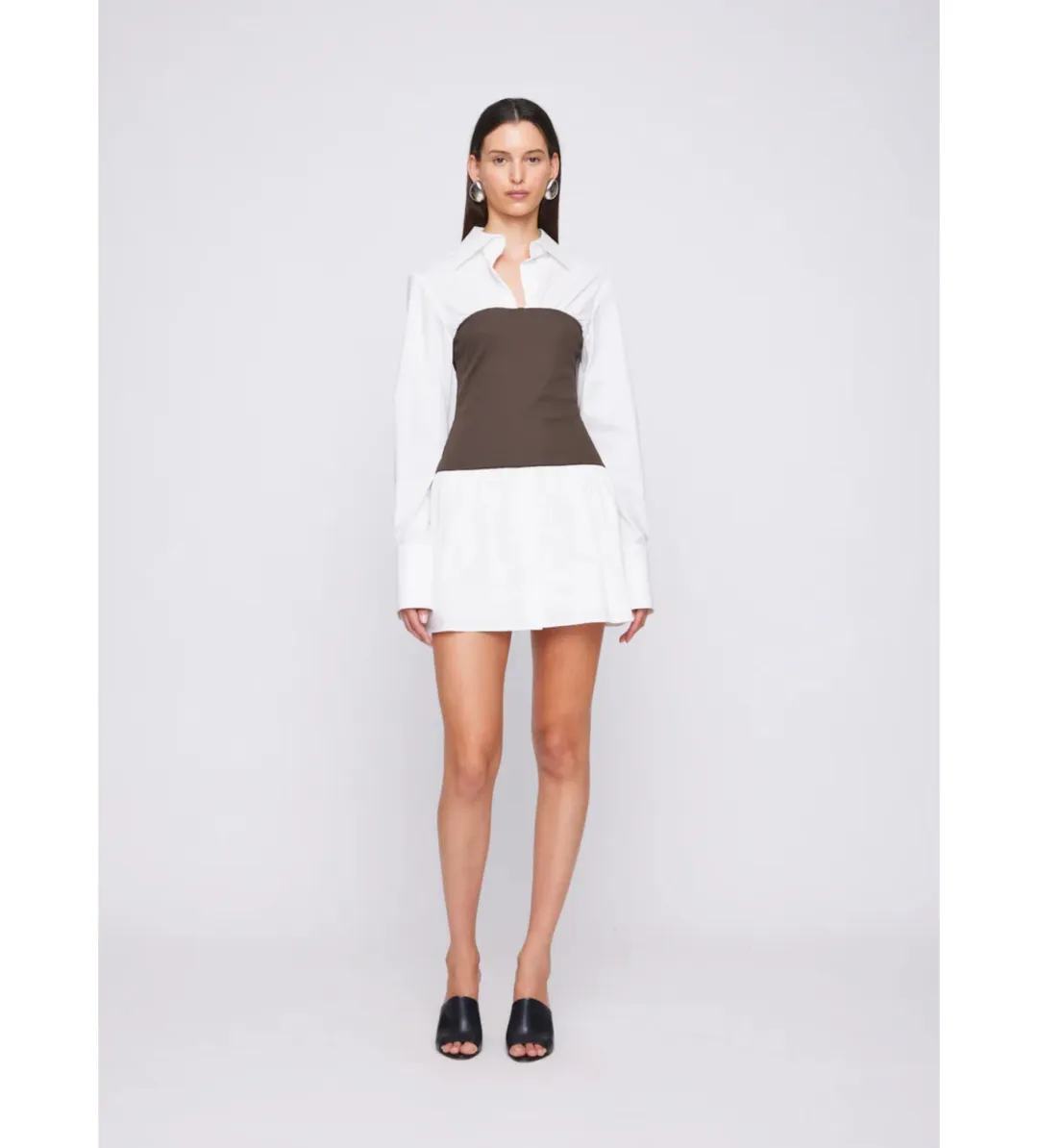 Anna Quan Claudia Dress in Dark Cocoa Size AU 12 for rent on The Volte - main image