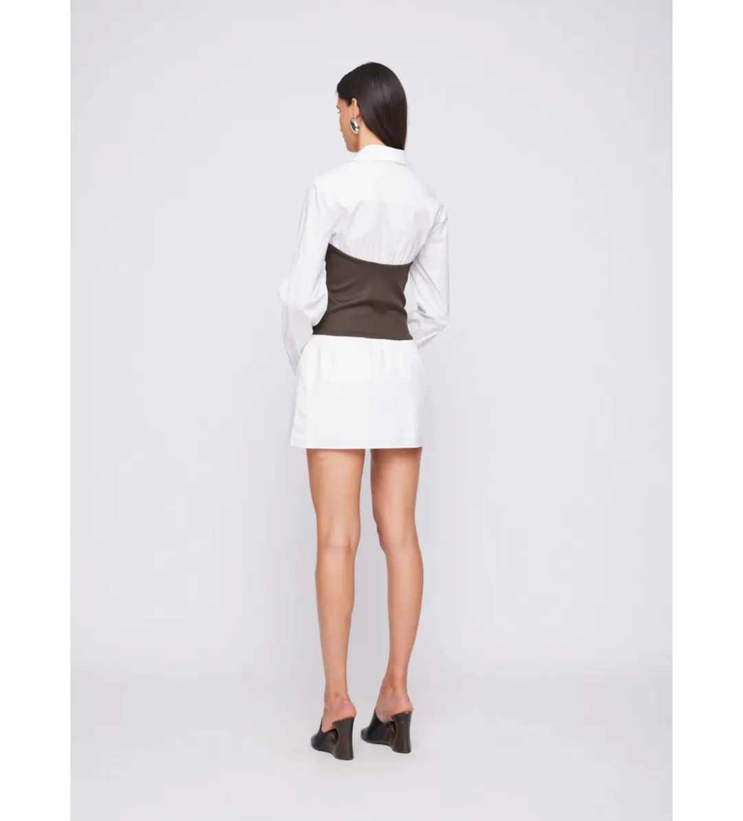 Anna Quan Claudia Dress in Dark Cocoa Size AU 12 for rent on The Volte - main image