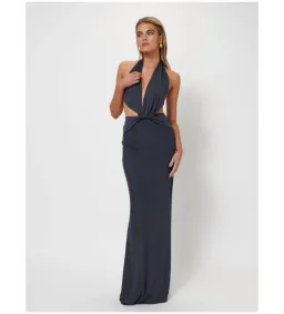 Effie Kats Harper Gown in Thunder Size M / AU 10 for rent on The Volte - image 1