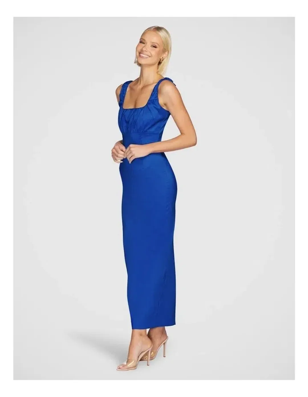 Pilgrim Natalya Square Neck Dress Blue Size 10 for rent on The Volte - main image