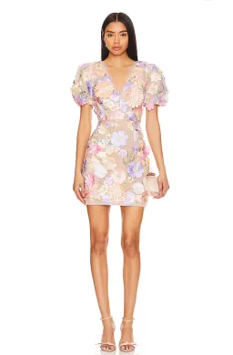 Elliatt Anthea 3D Lace Mini Dress Purple Size 8 for rent on The Volte - image 2