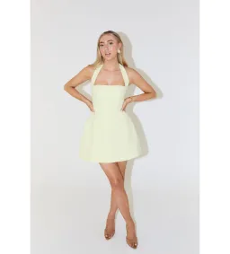 Odd Muse Ultimate Muse Structured Mini Dress Lime Cream Size L/Au 12 for rent on The Volte - image 1