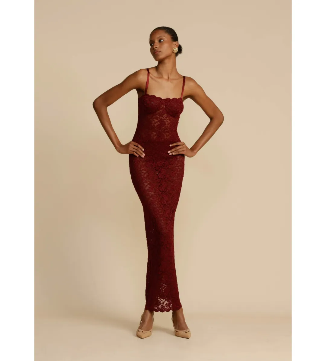 Arcina Ori Margot Dress Wine Size Small/Au 8 for rent on The Volte - main image