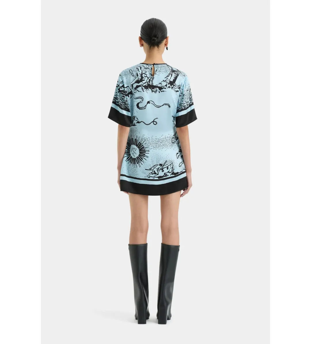 Sir the Label Dreamwood Mini Dress in Brise Soleil Size AU 8 for rent on The Volte - main image