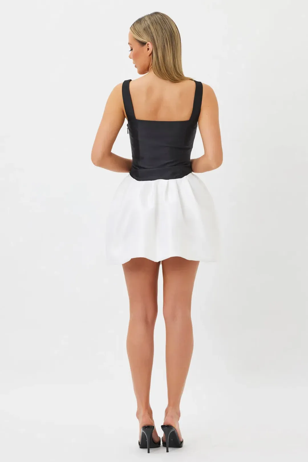 Bianca & Bridgett Alba Mini Dress Black & White Size XL / 14 AU 14 for rent on The Volte - main image
