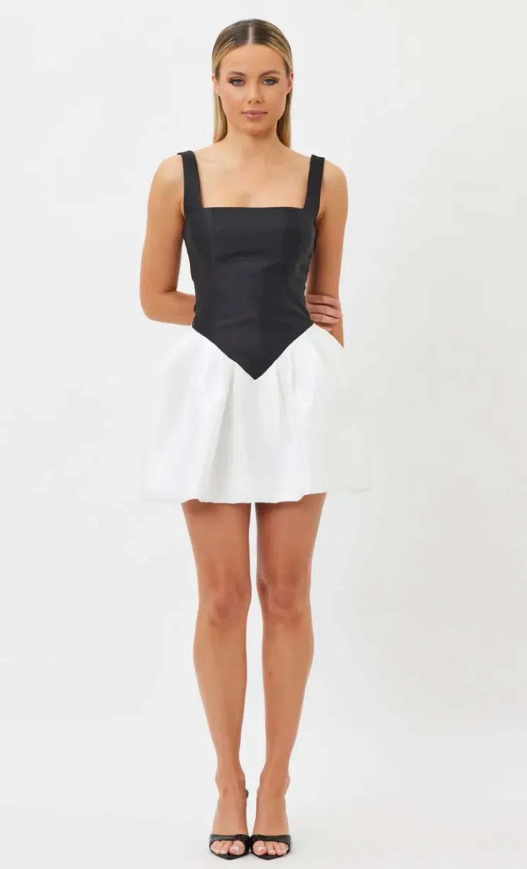 Bianca & Bridgett Alba Mini Dress Black & White Size XL / 14 AU 14 for rent on The Volte - main image