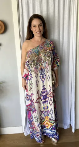 Camilla Mother Knows Best Round Neck Kaftan One Size for rent on The Volte - image 4