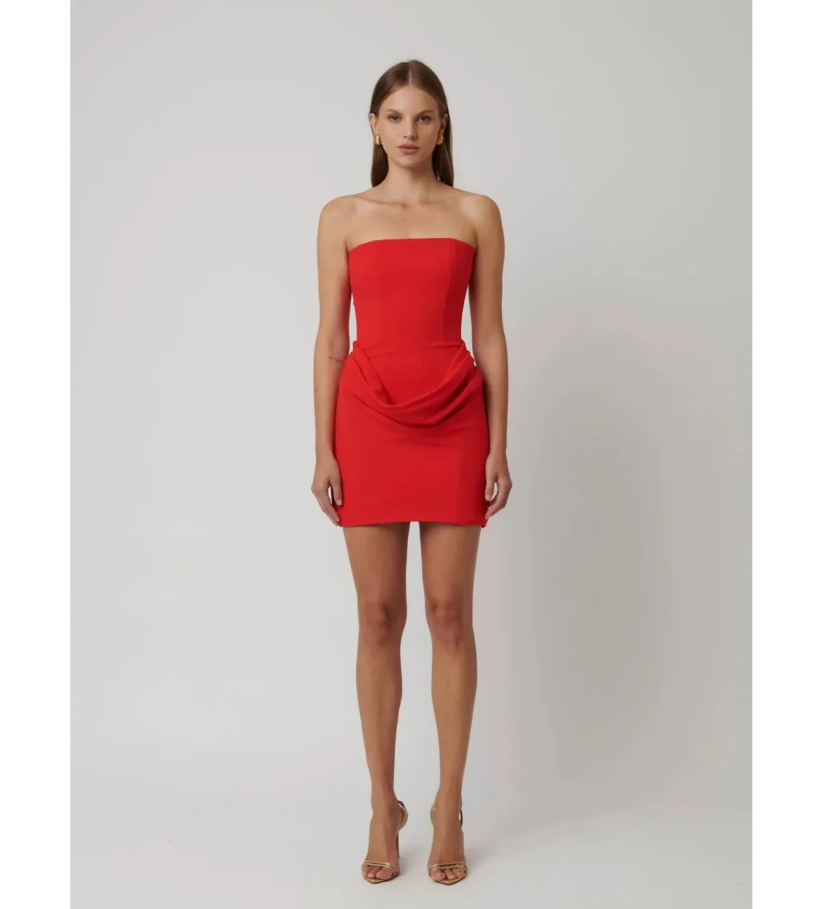 Effie Kats Womens Merci Mini Dress Cherry Red Size XS / AU 6 for rent on The Volte - main image