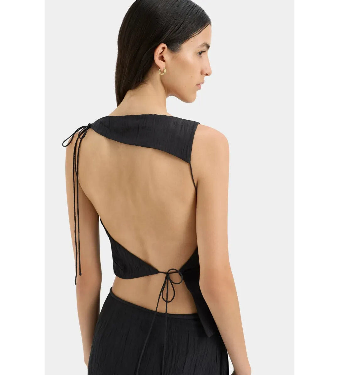 Sir The Label Ligera Top and Skirt in Black Size 1 / AU 8 for rent on The Volte - main image