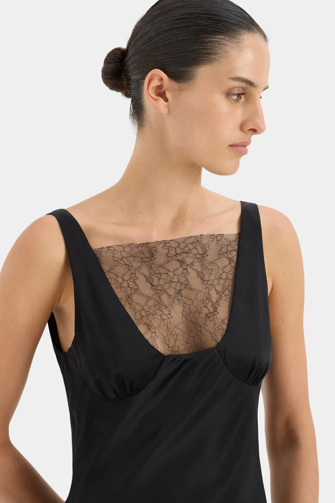 Sir the Label Dunya Lace Gown Black Size 2 / AU 10 for rent on The Volte - main image