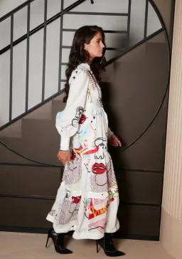 Mackenzie Mode The Mode Midi Dress Multi Size 10 for rent on The Volte - image 2