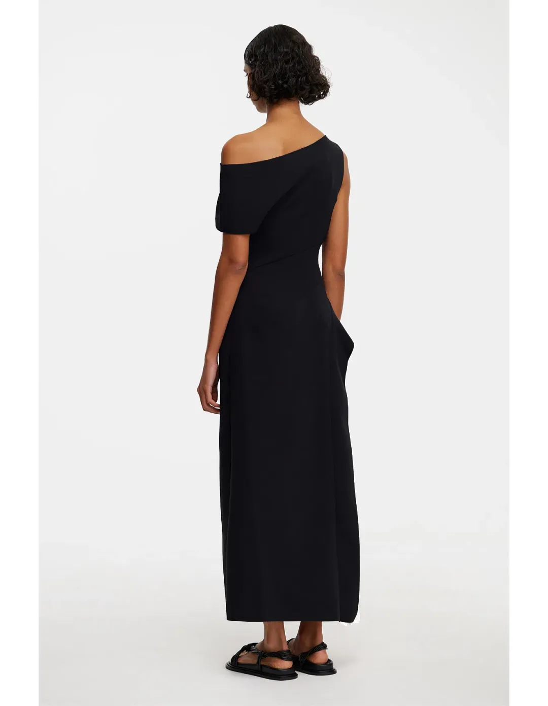Acler Sudden Midi Dress Black Size 12 for rent on The Volte - main image