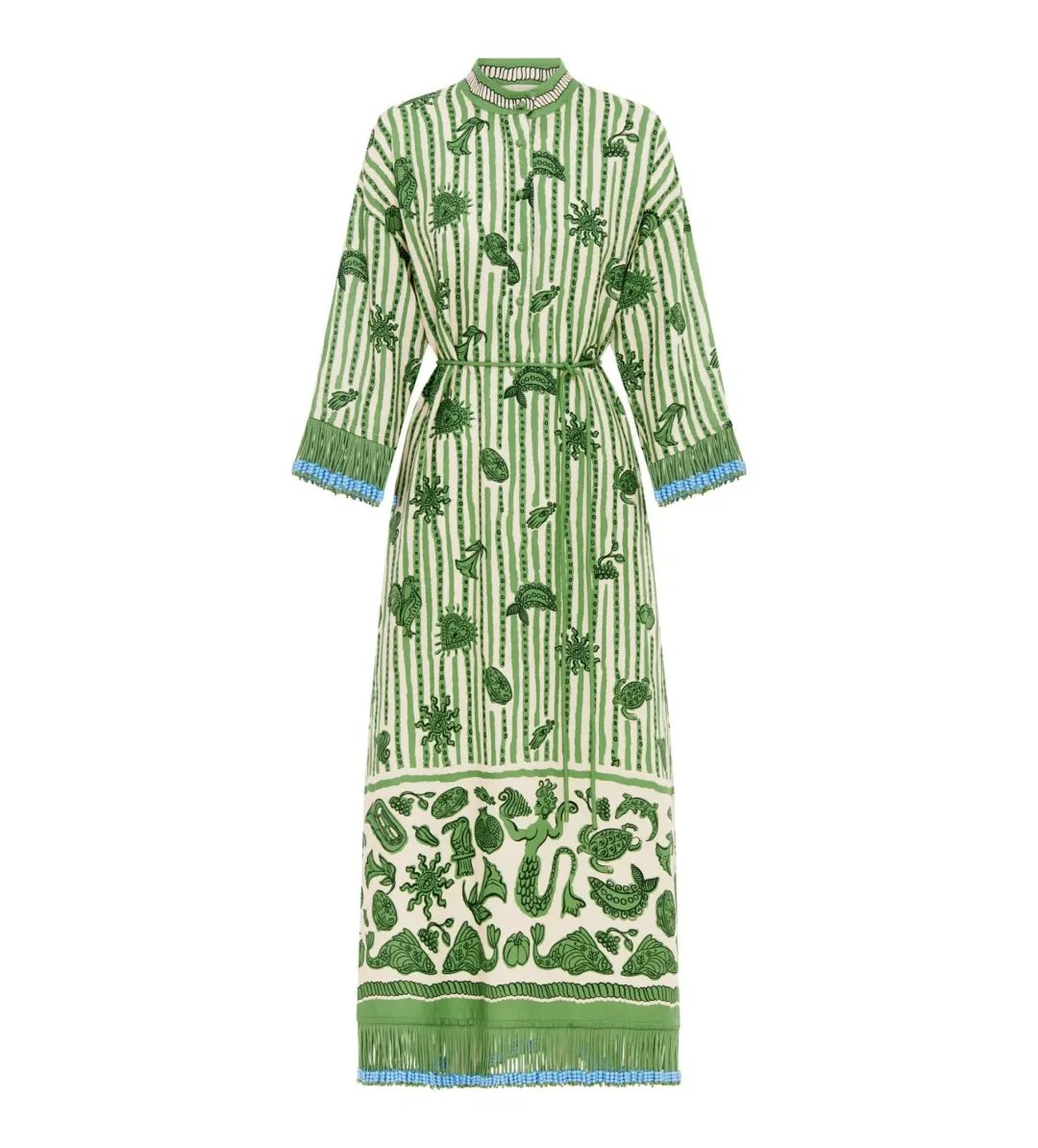 Alémais Lula Midi Dress Green Size AU 16 for rent on The Volte - main image
