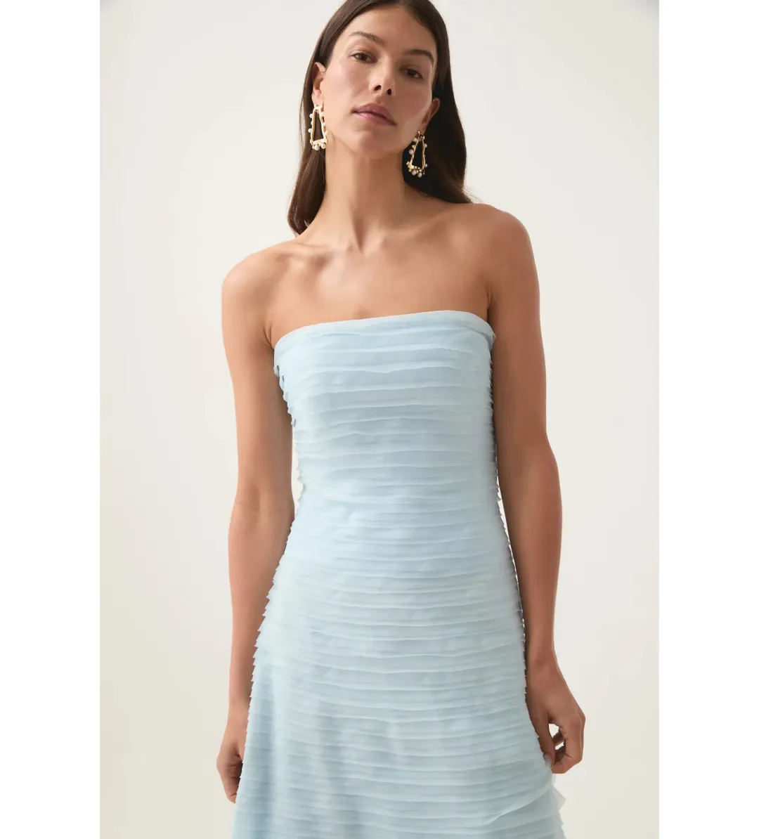 Aje Soundscape Maxi Dress Sea Breeze Size AU 10 for rent on The Volte - main image