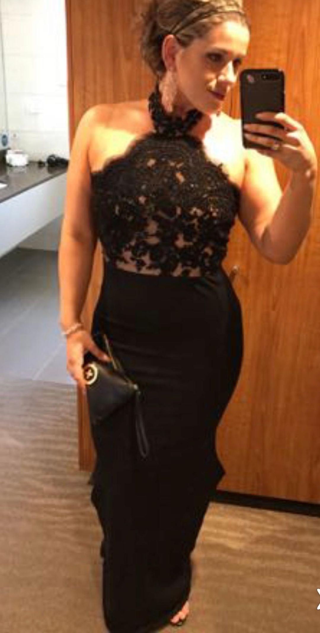 Portia & Scarlett Connie Gown Black Size 14 for rent on The Volte - main image