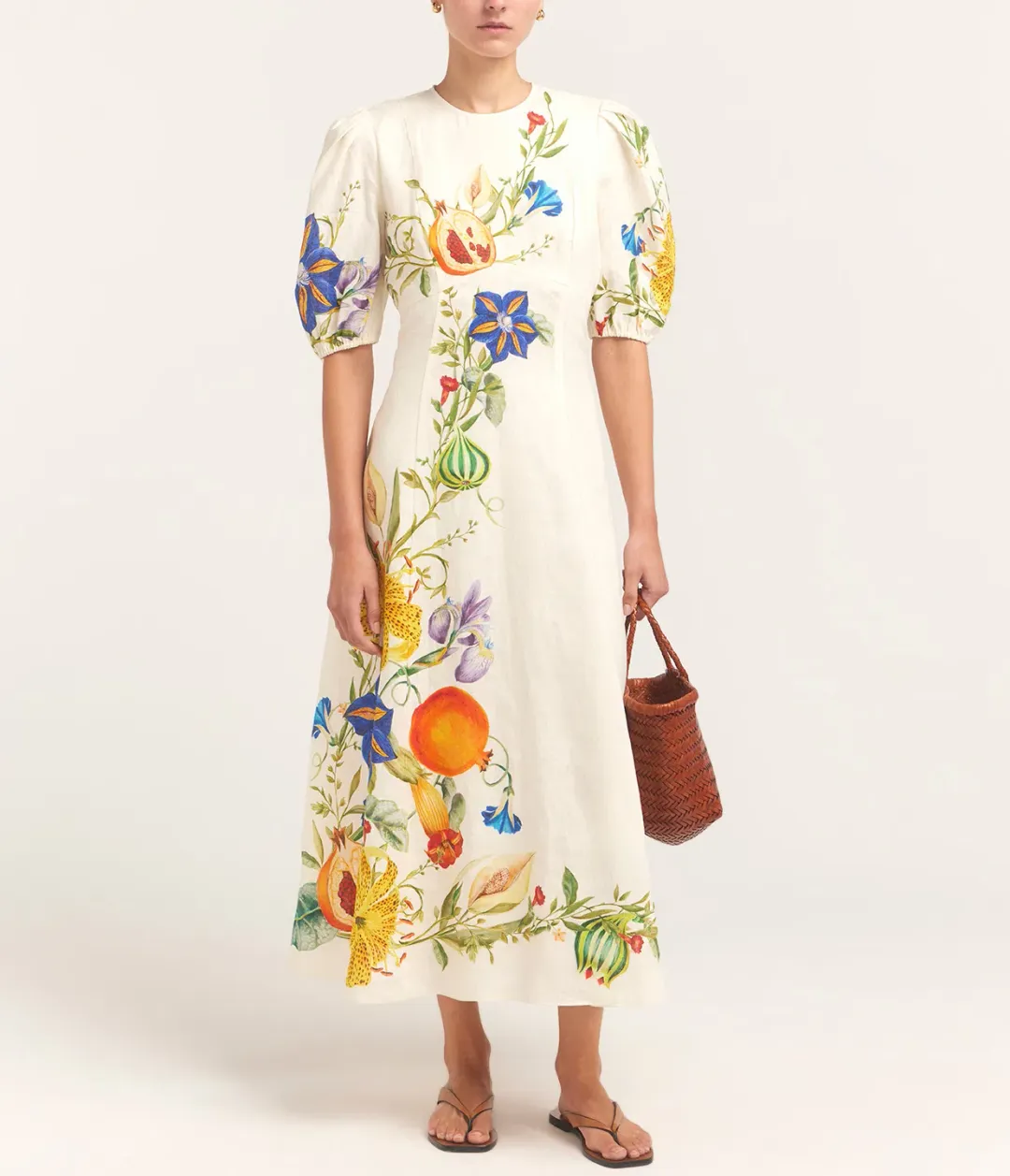 Alémais Flores Midi Dress Floral Size 14 for rent on The Volte - main image