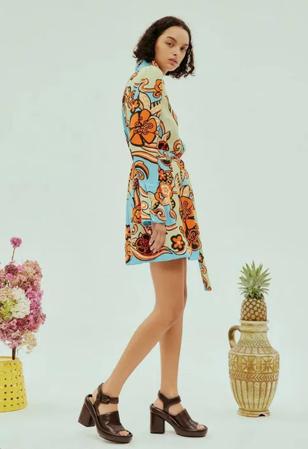 Alémais Ondine Mini Dress Print Size 14 for rent on The Volte - main image