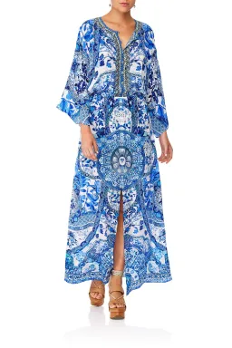 Camilla Split Pocket Dress Eternity's Empire Blue Size L / AU 14 for rent on The Volte - image 1