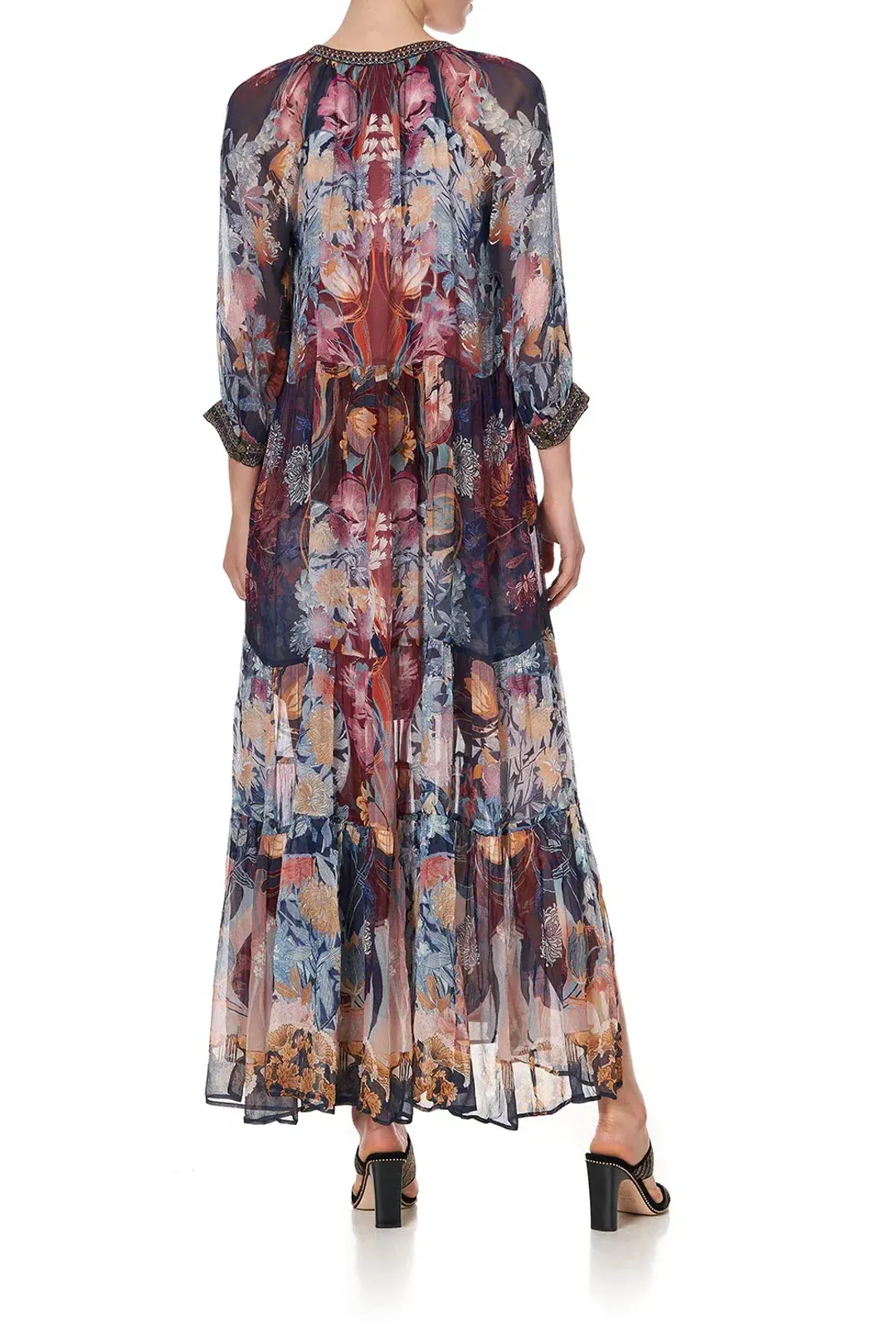 Camilla Nouveau Nights Long Gathered Panel Dress Print Size XXL / AU 18 for rent on The Volte - main image