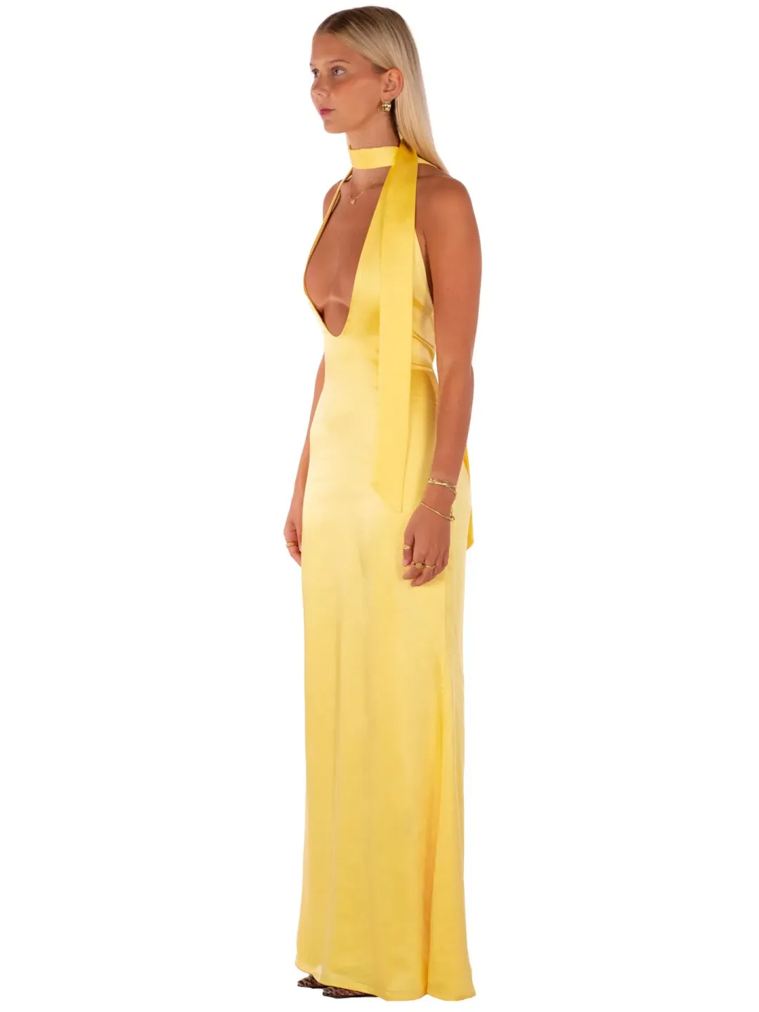I Am Delilah Margot Maxi Dress Daffodil Yellow Size XS / AU 6 for rent on The Volte - main image