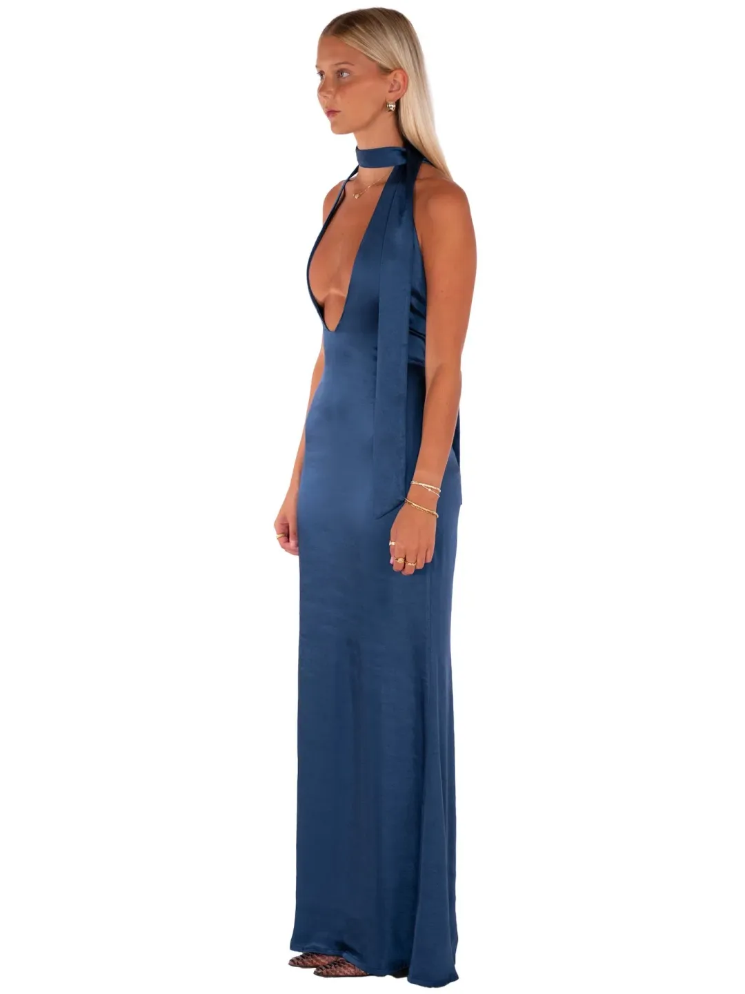 I Am Delilah Margot Maxi Dress in Midnight Blue Size XS / AU 6 for rent on The Volte - main image