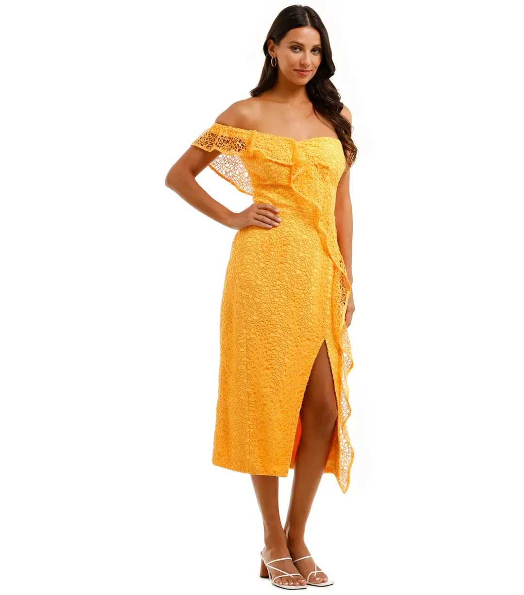 Rebecca Vallance Baha Dress Yellow Size AU 6 for rent on The Volte - main image