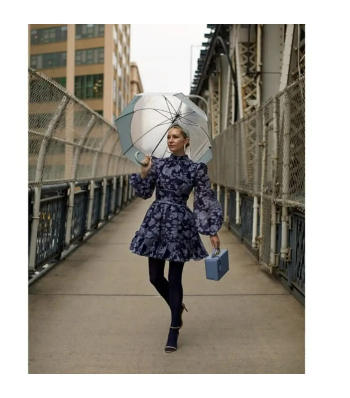 Keepsake the Label Halo Mini Dress Blue Floral Size XXS / AU 4 for rent on The Volte - main image