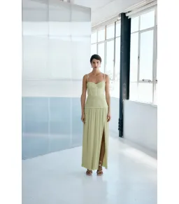 Manning Cartell Double Time Pleat Dress Pistachio Size AU 8 for rent on The Volte - image 1