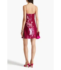 Rebecca Vallance Courtney Mini Dress Magenta Size AU 6 for rent on The Volte - image 2