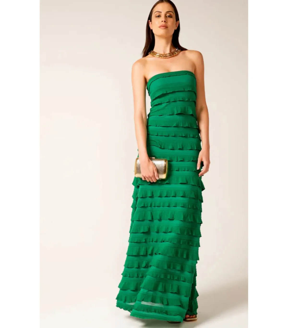 Sacha Drake Maddison Dress Emerald Size AU 8 for rent on The Volte - main image