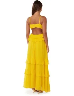 Forever New Harper Ruffle Maxi Dress Daffodil Size 8 for rent on The Volte - image 3