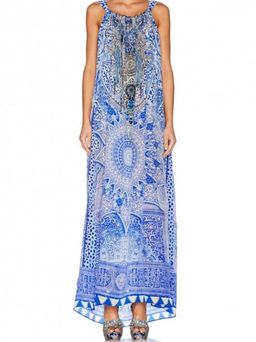 Camilla Bosphorous Drawstring Dress Blue - One Size for rent on The Volte - image 2