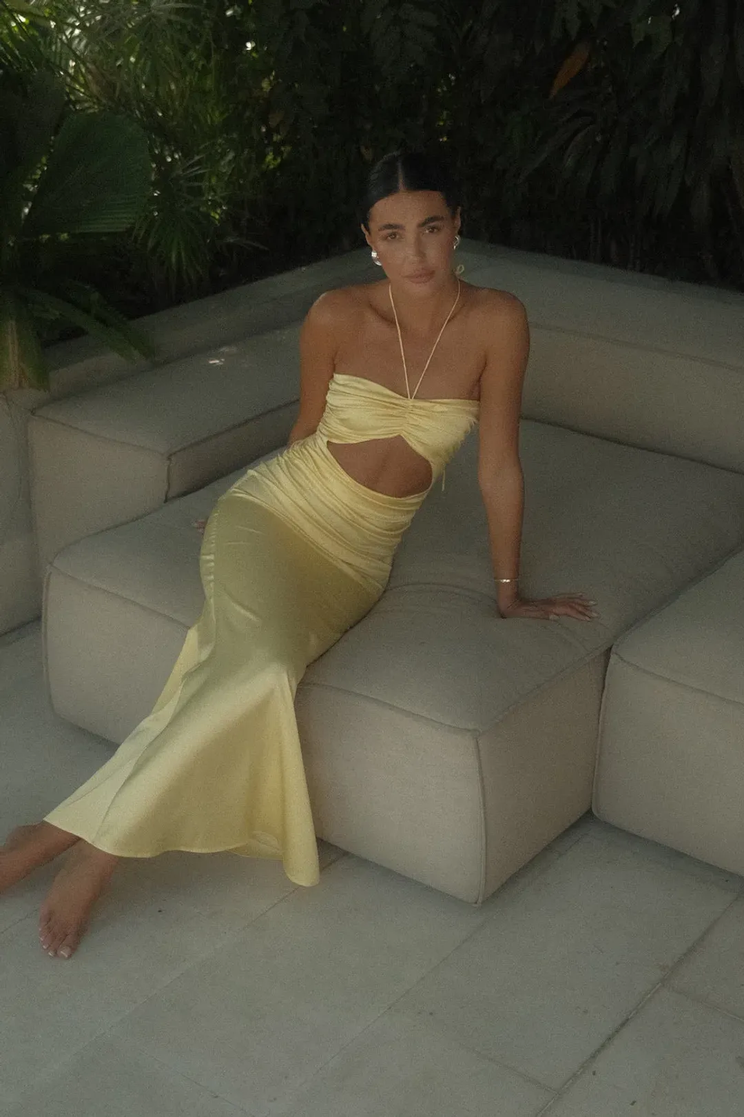 HNTR Aude Dress Lemon Size S/Au 8 for rent on The Volte - main image