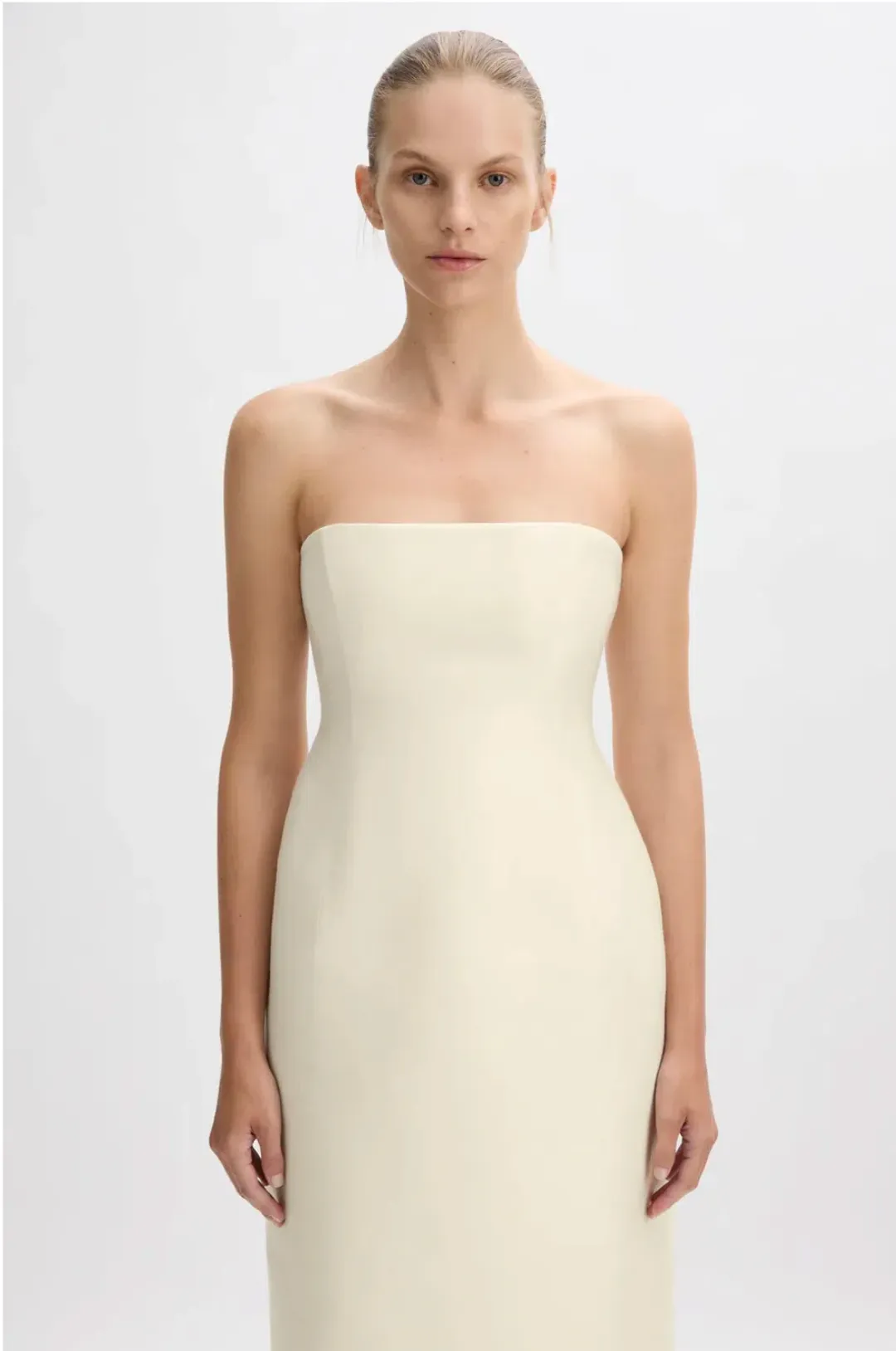 Beare Park Cordelia Midi Dress in Ivory Size 8 for rent on The Volte - main image