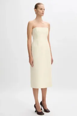 Beare Park Cordelia Midi Dress in Ivory Size 8 for rent on The Volte - image 4